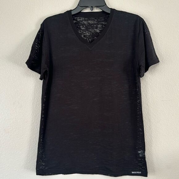 NDS Wear Black V-Neck Burnout Tee Size Medium NWT - Picture 1 of 5